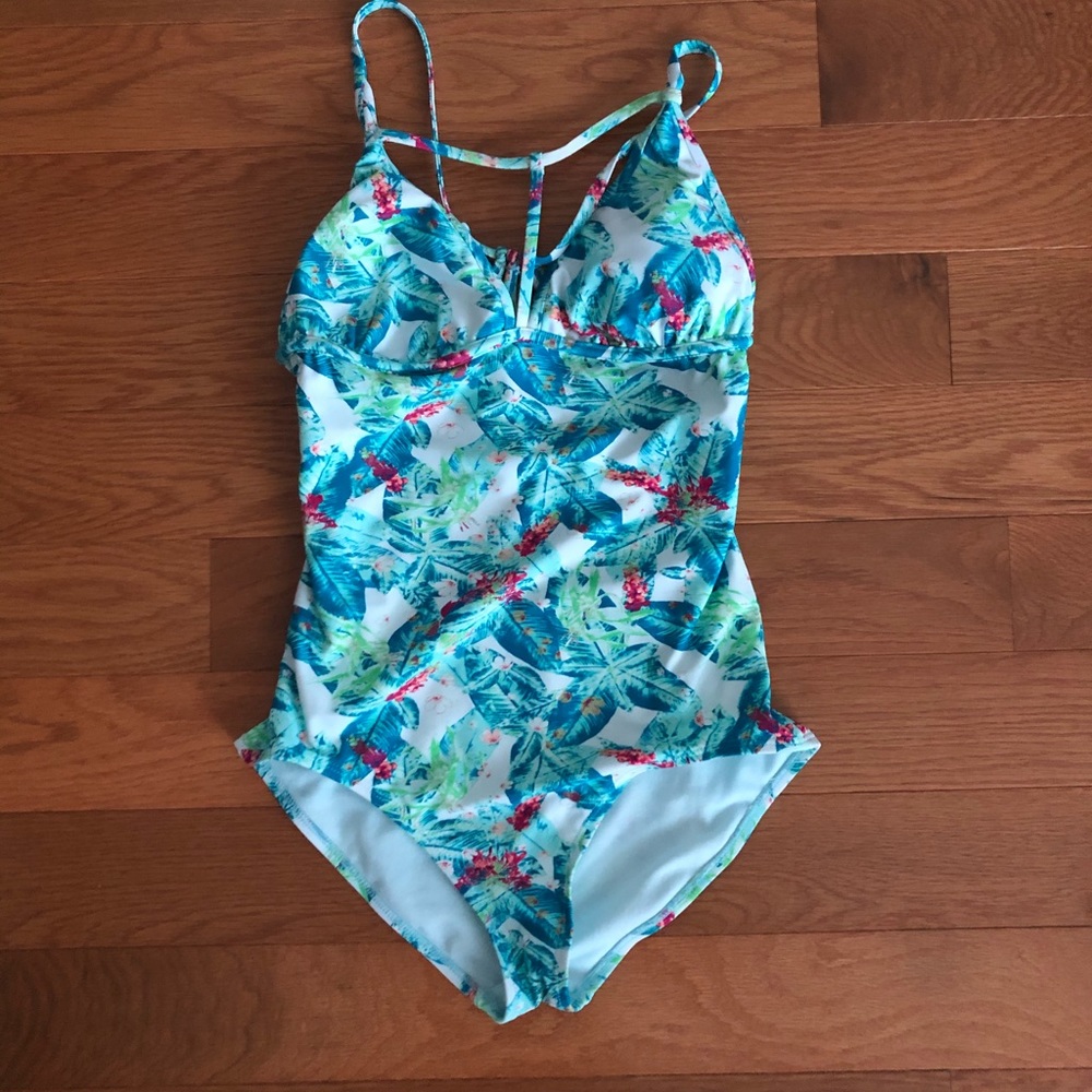 | Adore Me | strappy floral one piece. Size S.